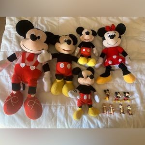 Mickey and Minnie Mouse red collection plush